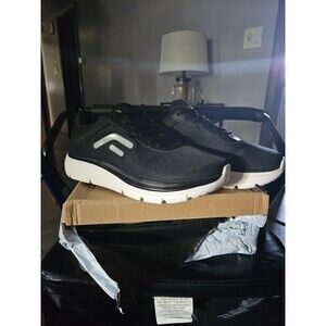 Fitville Cloud Wanderer Slip On Walking Shoes Men's 12EW Black Arch Heel Support